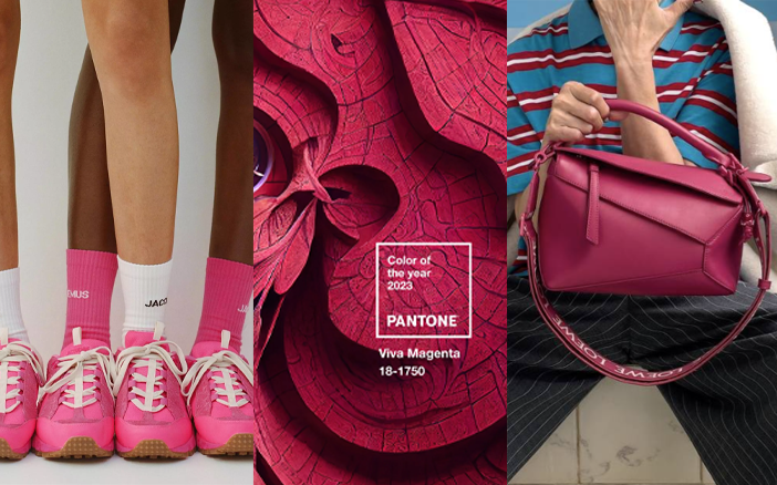 新一年應該先入手哪些手袋或時尚單品？一於參考 2023 Pantone 年度代表色啦！色彩研究機構Pantone每年都會公布年度代表顏色，最近就宣布2023年代表色為非凡洋紅 (Viva Magent